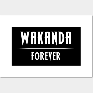 Wakanda Forver Classic Text Posters and Art